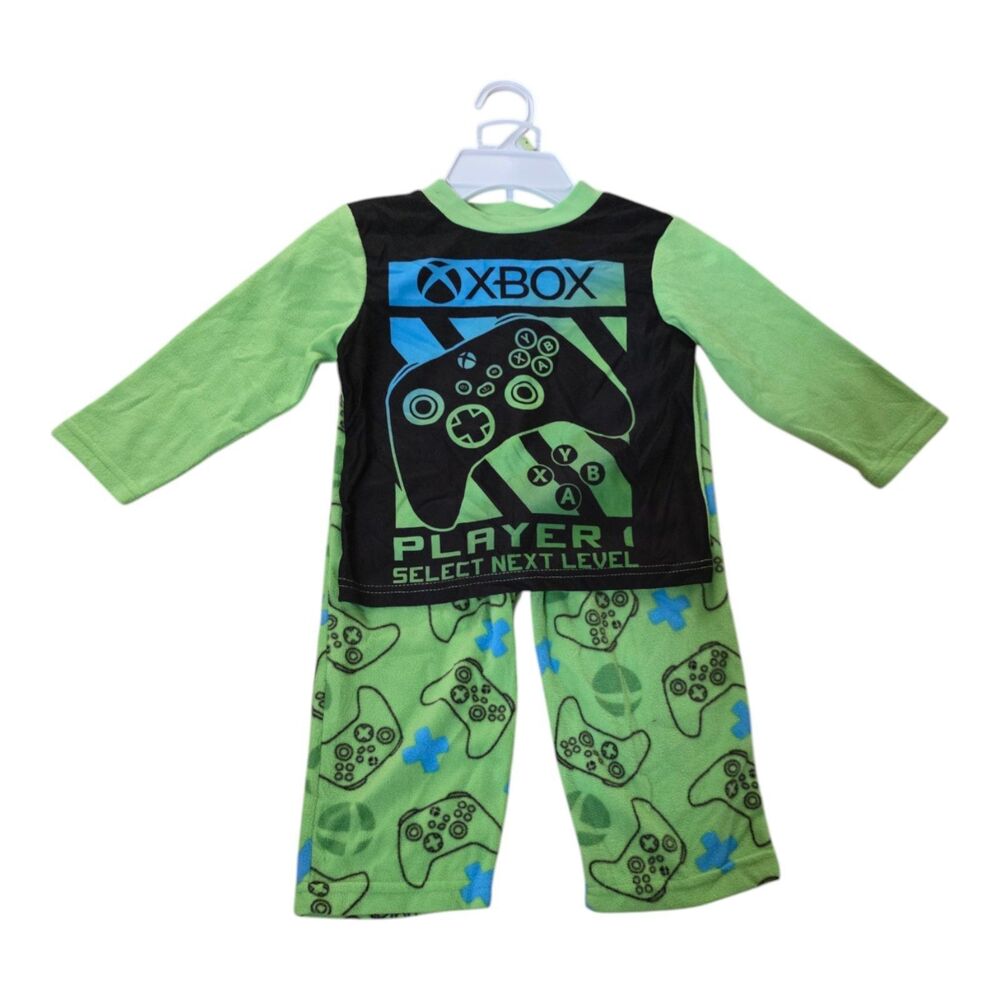 Xbox Boys Fleece Pajama Set Size 4 Two-Piece Multicolor Gaming Sleepwear